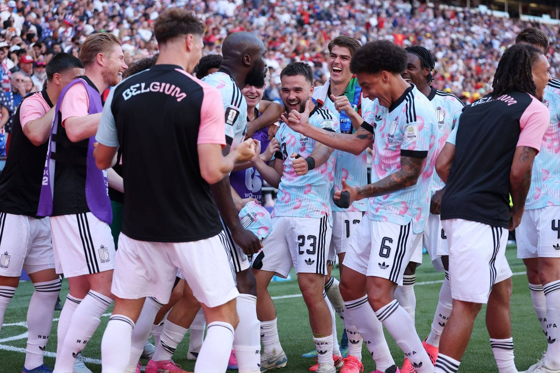 Belgium Players Throw Trump Dance Party After Lukaku Goal