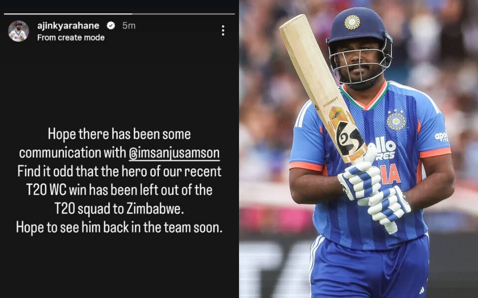 Ajinkya Rahane Questions Sanju Samson's Snub for T20s
