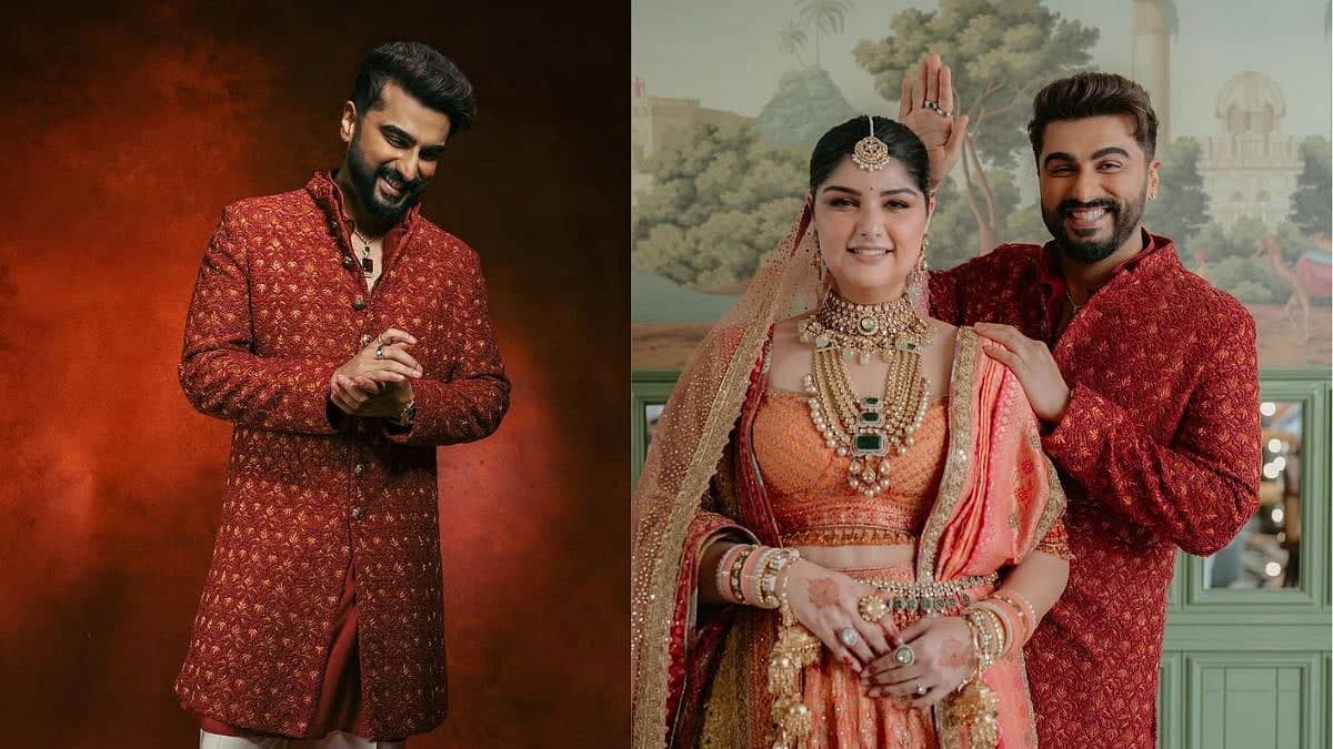 Arjun Kapoor Dazzles at Sister Anshula's Wedding Celebration
