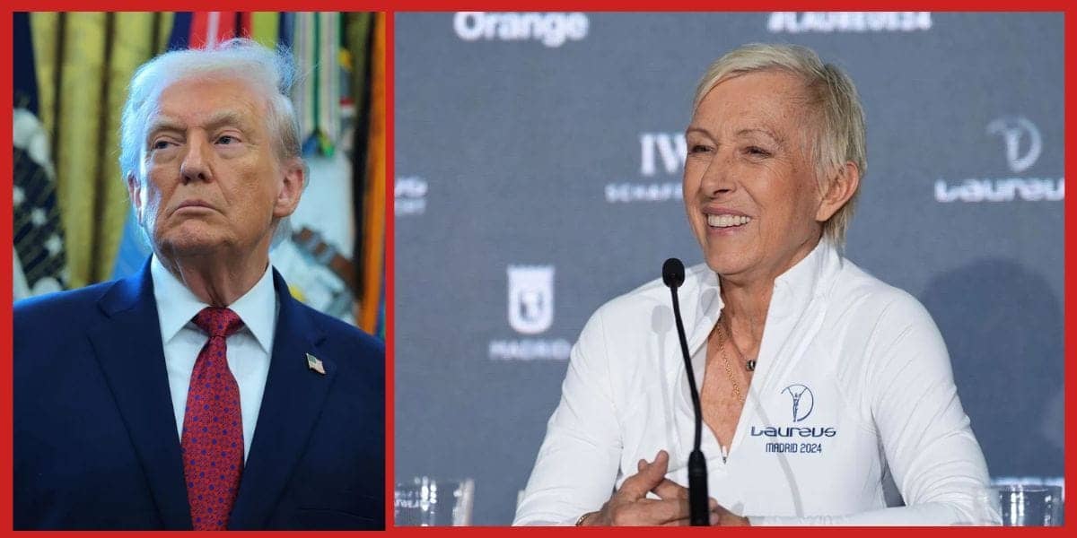 Martina Navratilova Laughs as Trump Gets Memed Post World Cup