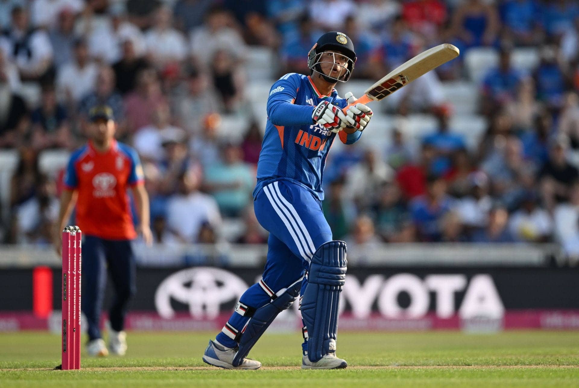 Vaibhav Suryavanshi Slams a Six, Then Gets Bounced Out