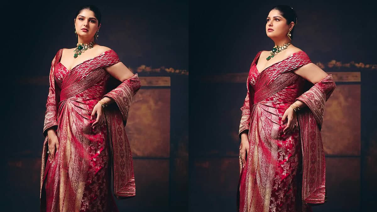 Anshula Kapoor Ka Sindoori Red Outfit Mein Tadka Lag Gaya
