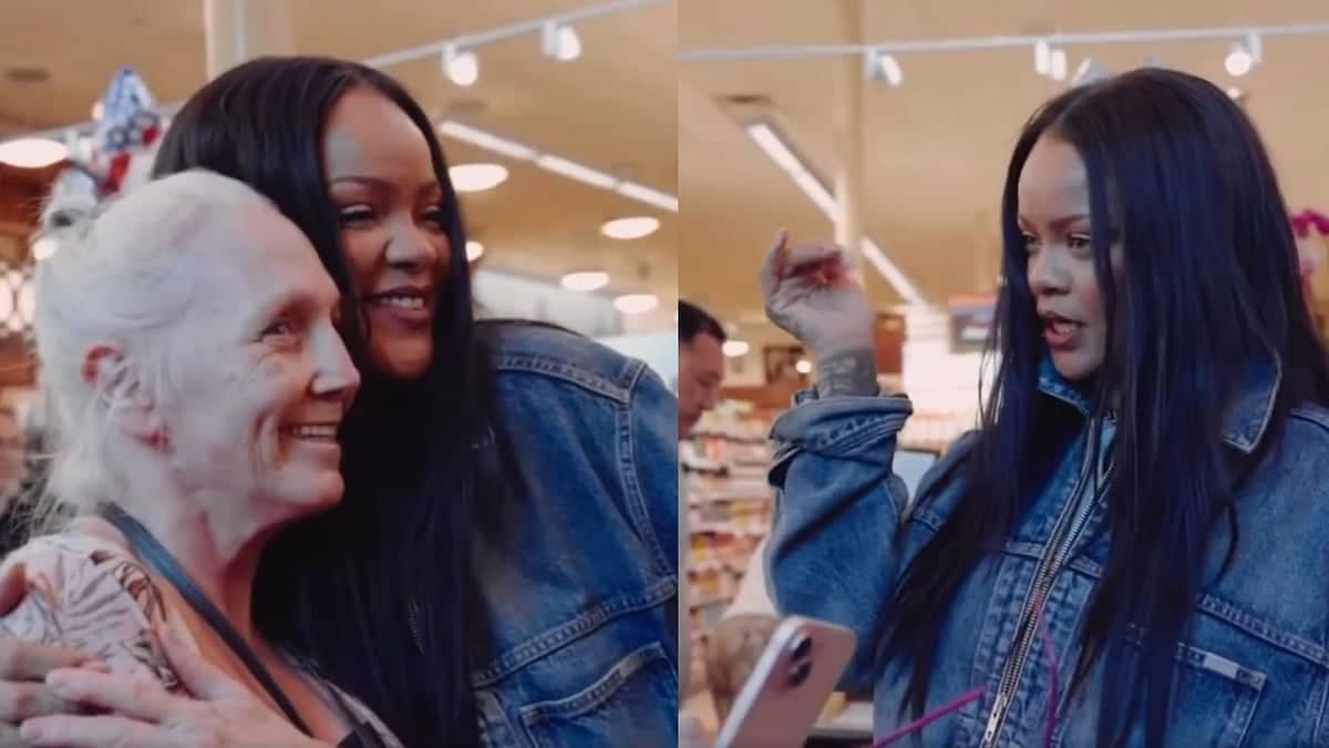 Rihanna Boosts Fan's Confidence in Supermarket Surprise