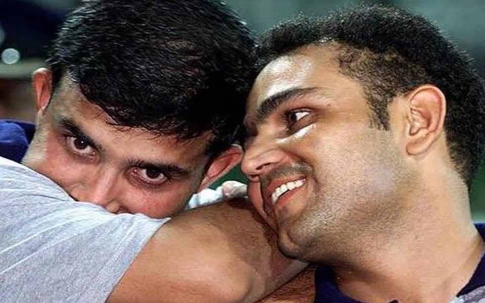 Sehwag Throws a Birthday Bash for Ganguly’s Balcony Moment