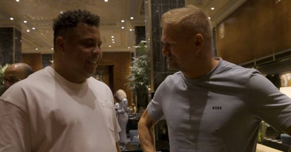 Erling Haaland's father gifts Ronaldo Nazario his son's jersey and recalls previous Norway triumph over Brazil during FIFA World Cup