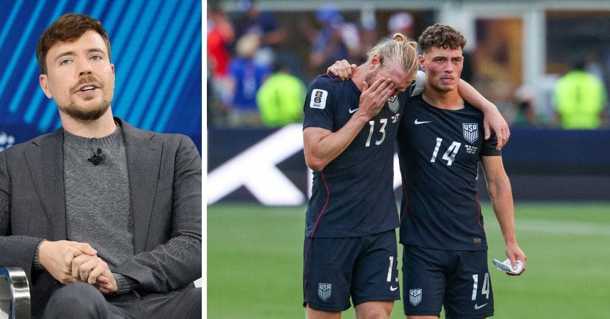 MrBeast's Funny Reaction to USA's World Cup Knockout
