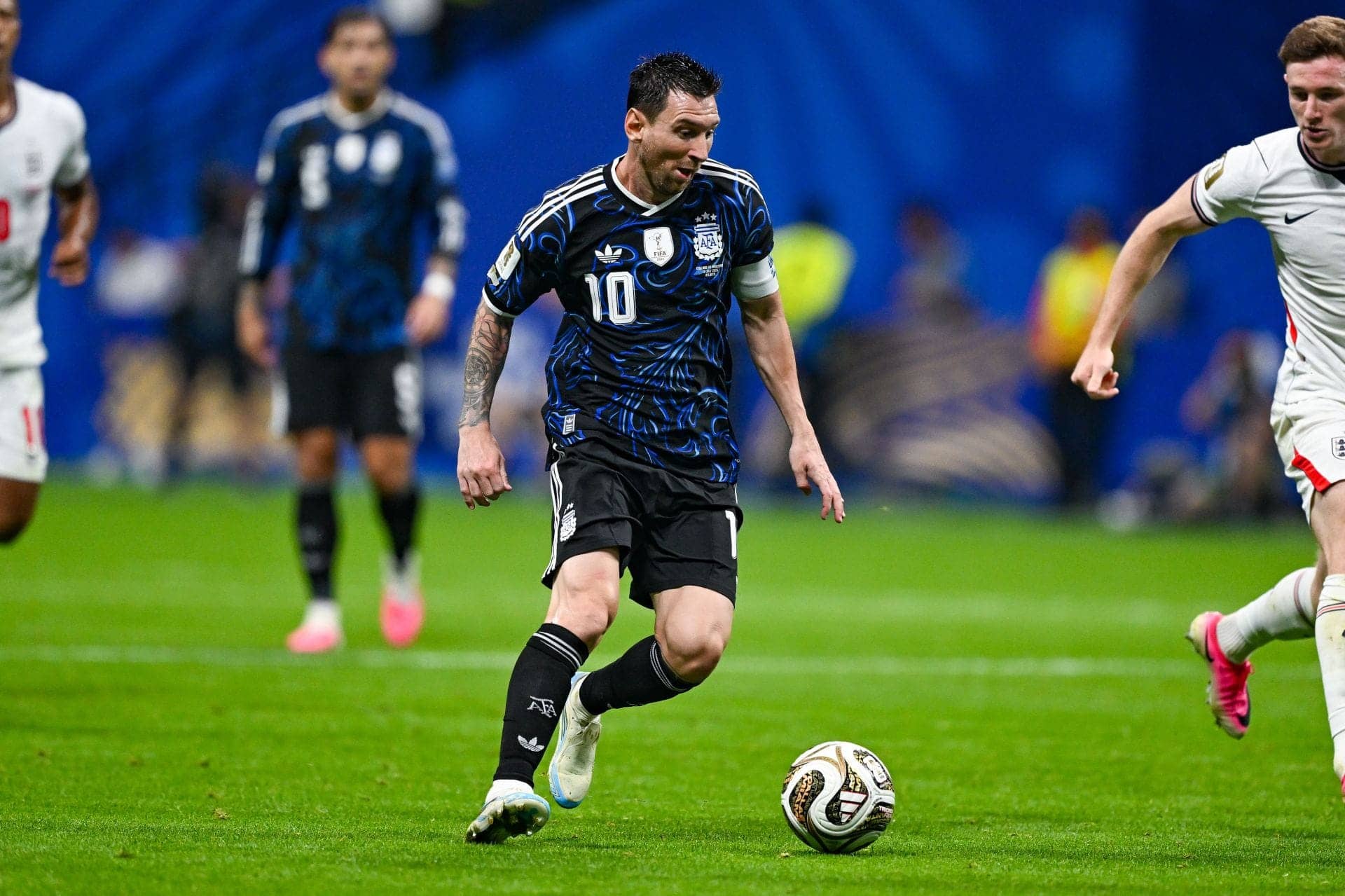 Messi Celebrates Argentina's Comeback Win Over England