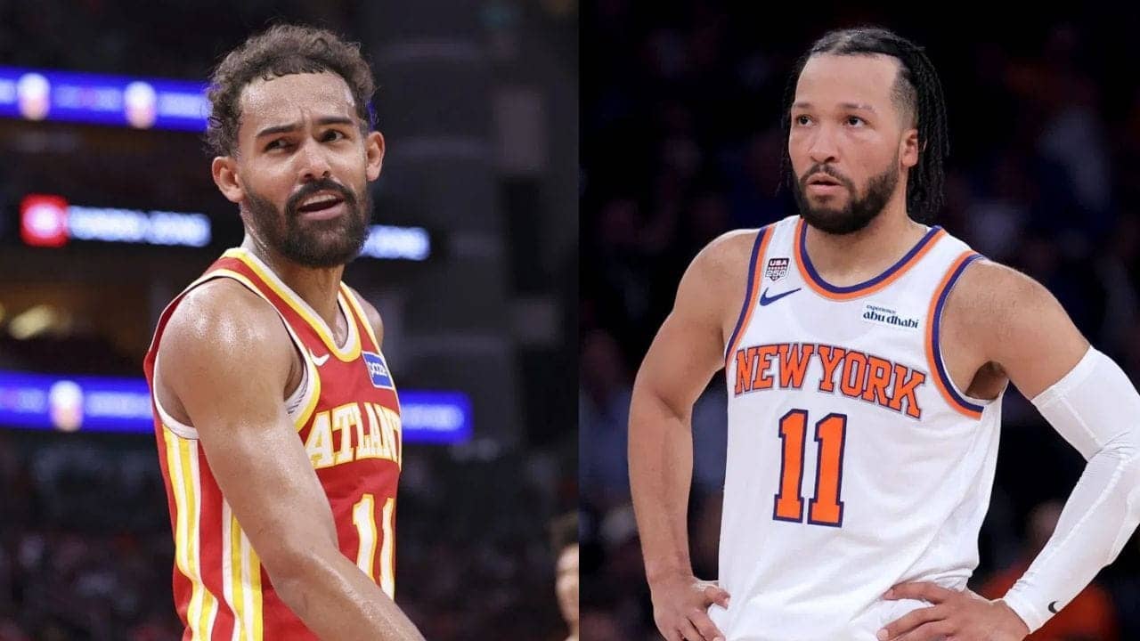 Trae Young's Jersey Rip Fails Spectacularly on Stage