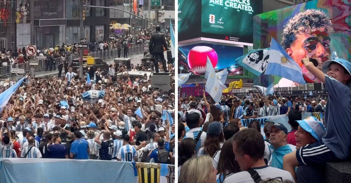 Argentina Fans Ka Times Square Mein Hungama, Kya Jeetenge Messi?