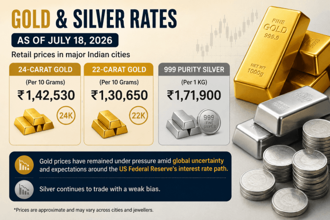 Gold Shines at ₹1,42,530; Silver Glimmers at ₹1,71,900