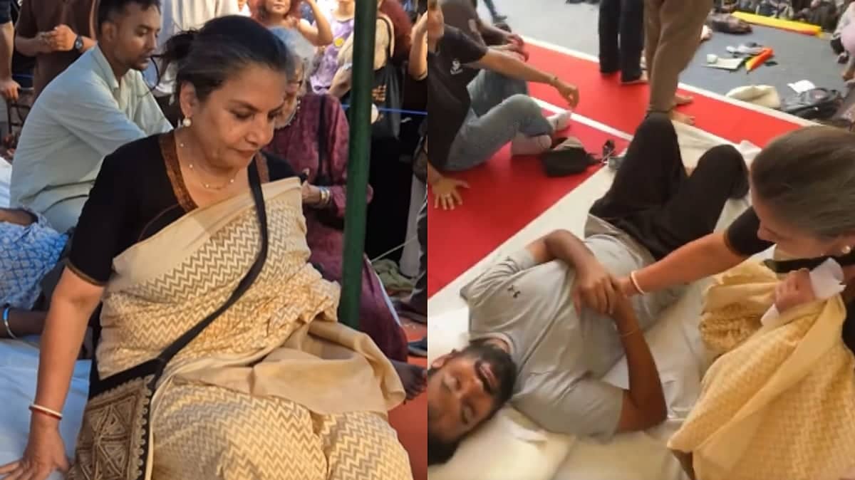 Shabana Azmi Supports Protestors at Jantar Mantar