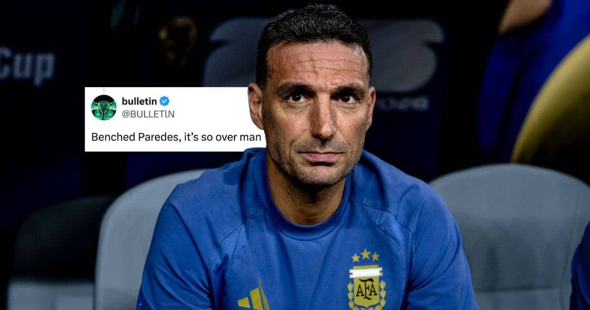 Argentina Fans Stunned as Scaloni Benches Paredes for Final