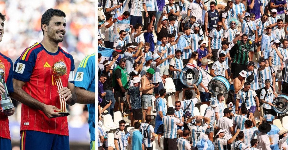 Argentina Fans Go Wild Over Rodri's Golden Ball Win