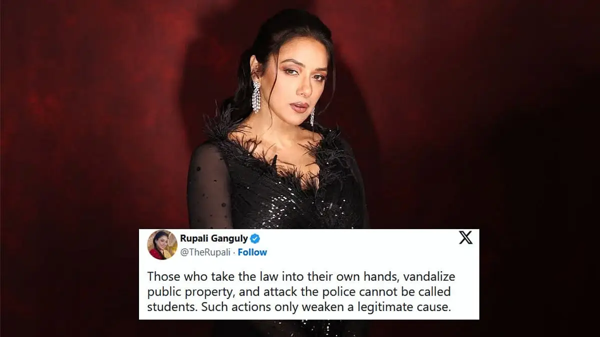 Rupali Ganguly Urges Peaceful Unity in NEET Protests