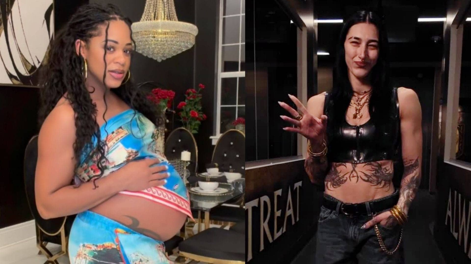 Rhea Ripley Celebrates Bianca Belair's Baby Bump News