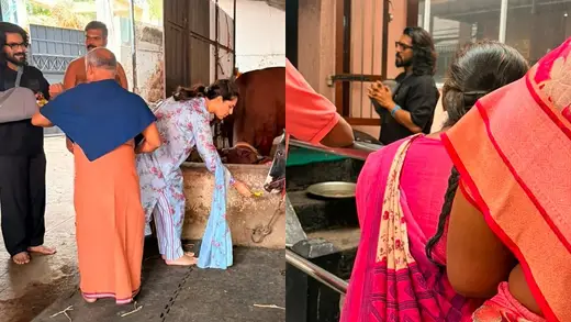 Ram Charan's Fun Temple Visit After Wrist Surgery Sparks Joy