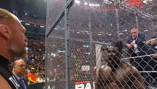 Triple H Orchestrates Chaos as Oba Femi and Brock Clash