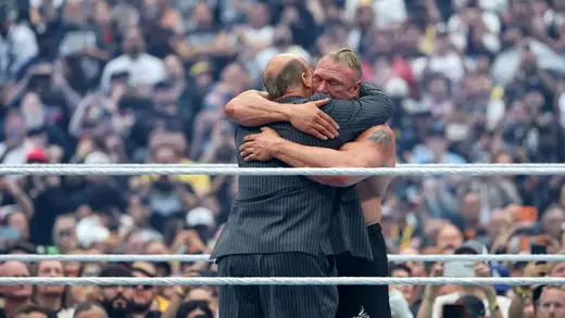 Brock Lesnar and Paul Heyman Share Heartwarming Hug Moment
