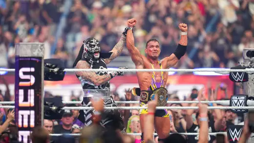 Chad Gable Celebrates Epic Win with Heartwarming Moment
