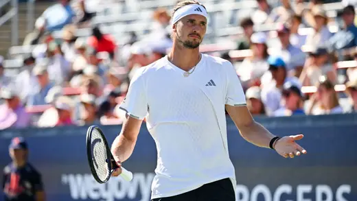 Zverev Struts, But Gets Smacked Down in Canadian Open
