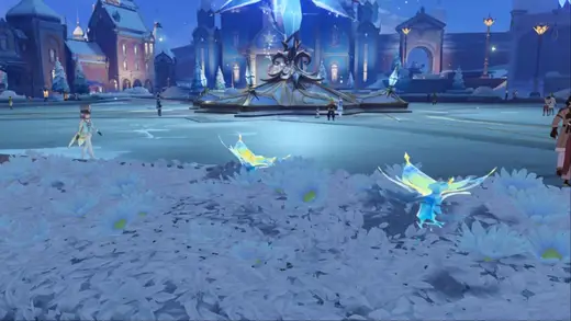 Frostfairy Flower Farming Fun in Genshin Impact Snezhnaya
