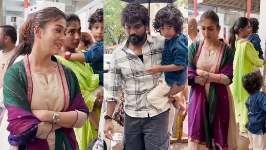Nayanthara Prays for Blessings with Family at Siddhivinayak