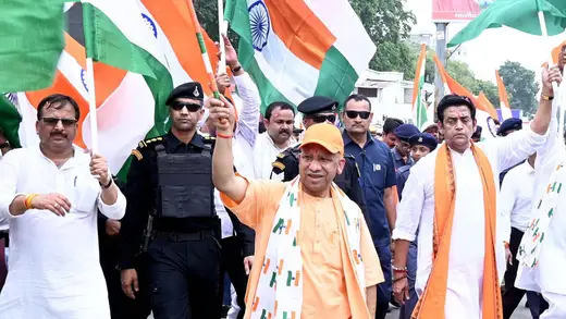 Yogi's Tiranga Yatra: Celebrating Unity and Responsibility