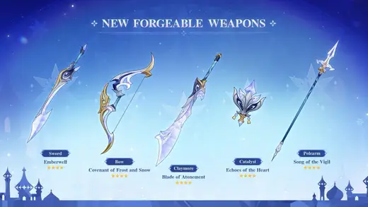 Genshin Impact Mein Snezhnaya Weapons Kaise Banao