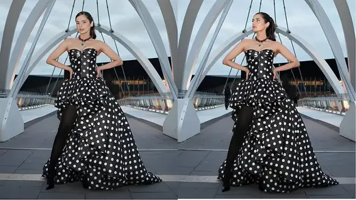 Manushi Chhillar Ka Dhamaka Gown Aur Pendant Melbourne Mein