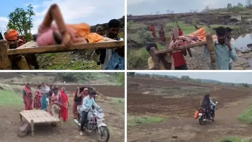 Madhya Pradesh Mein Cot Par Baby Ka Drama, Ambulance Blocked