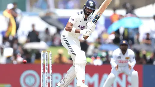 Devdutt Padikkal Launches Epic Six in India vs Sri Lanka Test