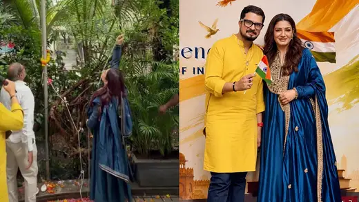 Raveena Tandon Celebrates Independence Day with Coconut Style