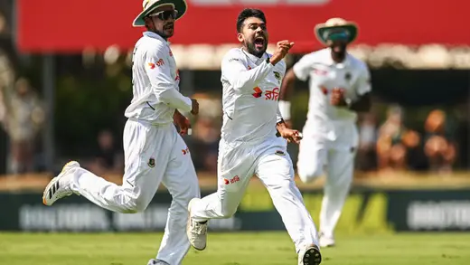 Mehidy Hasan Miraz Delivers a Peach to Dismiss Beau Webster