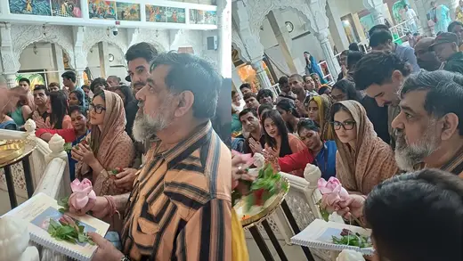 Sunny Leone Seeks Blessings for Chudail at ISKCON Temple