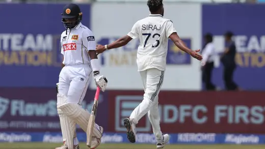 Mohammed Siraj Strikes Fast, Dismisses Nishan Fernando for Duck