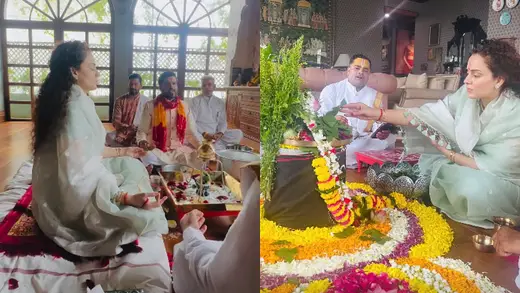 Kangana's Home Bash: Sawan Somvaar and Snake Celebration