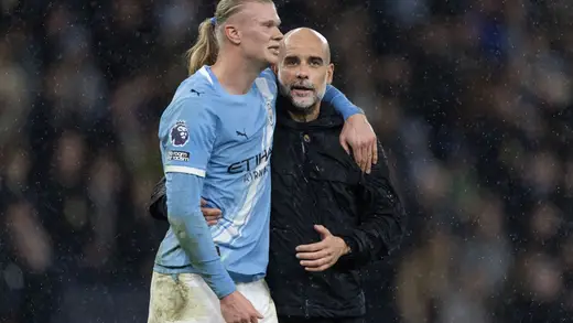 Pep Guardiola's Fiery Halftime Talk to Haaland in FA Cup Final
