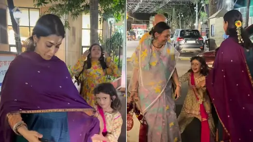 Shriya Saran’s Daughter Ducking From Paparazzi Steals Show