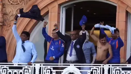 India's Mixed Disability Team Celebrates Ganguly After Win