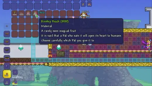 Get Your Kinship Peach in Terraria and Power Up Pals