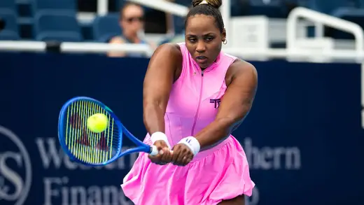 Taylor Townsend Makes a Splash with Son Adyn in the Pool