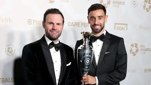 Juan Mata Celebrates Bruno Fernandes’ PFA Award Like A Boss