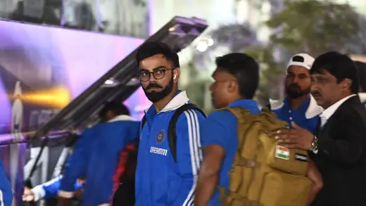 Virat Kohli Shows Off Rakhi at Delhi Airport Ahead of Festival