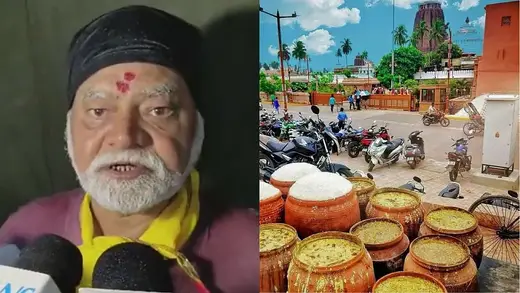 Sanjay Mishra's Joyful Temple Visit and Mahaprasad Delight