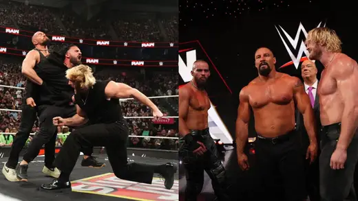 Logan Paul Almost Breaks Character for Seth Rollins