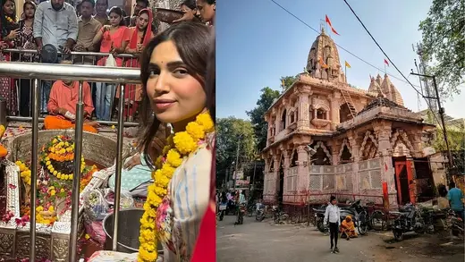 Bhumi Pednekar's Fun Visit to Gwalior's Ancient Temple
