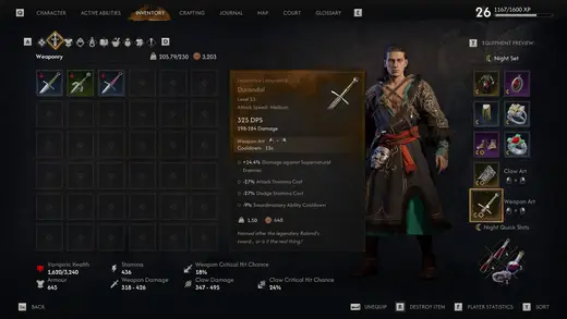 Unlocking Legendary Swords in The Blood of Dawnwalker Madness