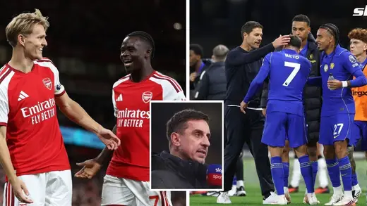 Gary Neville Predicts Arsenal Will Defeat Chelsea Sunday