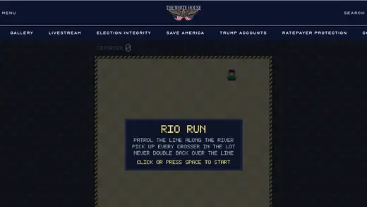 White House Launches Retro Arcade Games for Trump Policies