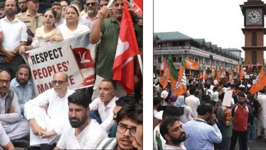 Srinagar Showdown: NC and BJP Clash in Political Drama